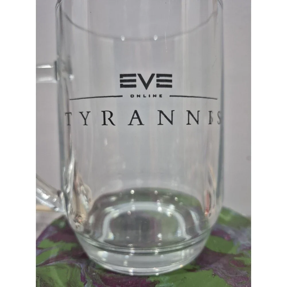 EVE ONLINE MMO Vintage Clear Glass Pint Mug Beer Collectible